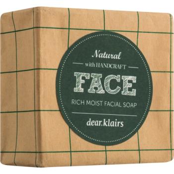 Klairs Rich Moist Facial Soap tuhé mydlo pre citlivú pleť 100 g