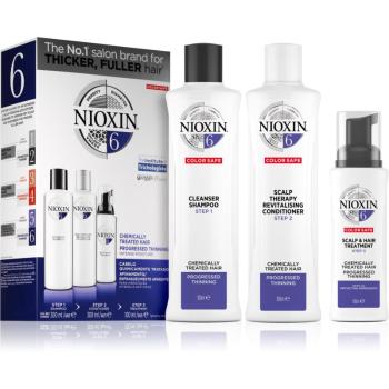 Nioxin System 6 Color Safe Chemically Treated Hair darčeková sada pre rednúce vlasy VI.