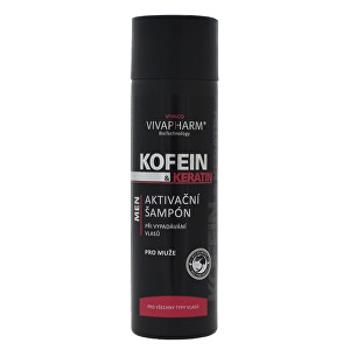 Vivapharm Kofeín a keratín Aktivačné šampón pre mužov 200 ml