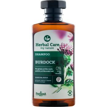 Farmona Herbal Care Burdock šampón pre mastnú vlasovú pokožku a suché končeky 330 ml