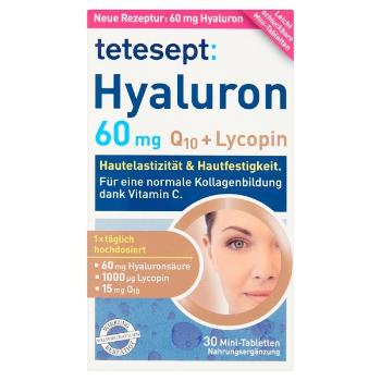 Tetesept Hyaluron 60 mg + Q10 + Lycopin 30 mini tablet