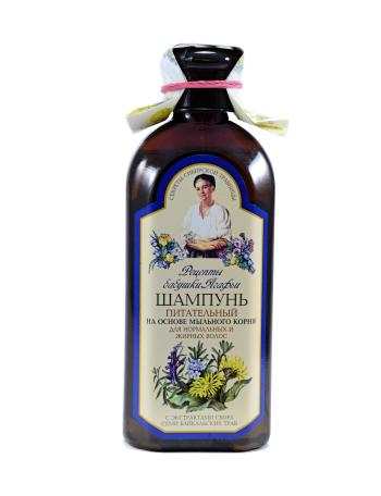 Vyživujúci šampón pre normálne a mastné vlasy - Babička Agafia - 350 ml