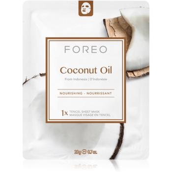 FOREO Farm to Face Coconut Oil vyživujúca plátienková maska 3x20 ml