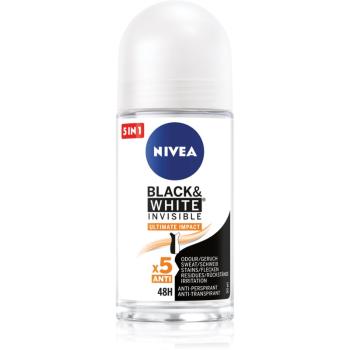 Nivea Invisible Black & White Ultimate Impact guličkový antiperspirant 48h 50 ml