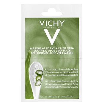 Vichy Upokojujúci pleťová maska s aloe vera (Soothing Aloe Vera Mask) 2 x 6 ml