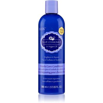 HASK Blue Chamomile & Argan Oil tónovací kondicionér pre blond vlasy 355 ml