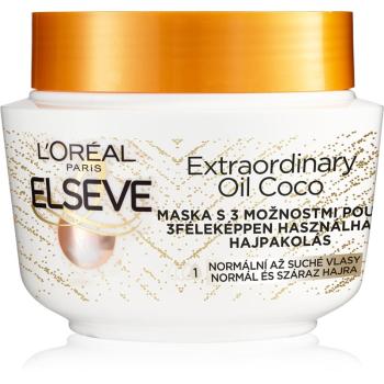 L’Oréal Paris Elseve Extraordinary Oil Coconut vyživujúca maska pre normálne až suché vlasy s kokosovým olejom 300 ml
