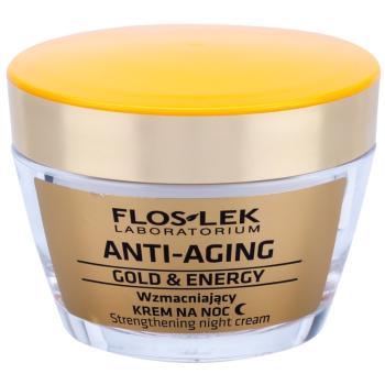 FlosLek Laboratorium Anti-Aging Gold & Energy posilňujúci nočný krém 50 ml