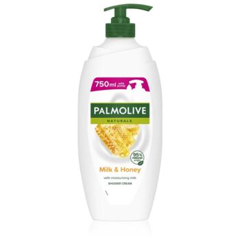 Palmolive Naturals Milk & Honey sprchový a kúpeľový krémový gél s mliekom a medom s pumpičkou 750 ml