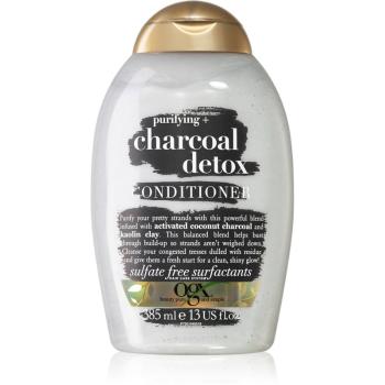 OGX Charcoal Detox čistiaci kondicionér pre oslabené vlasy 385 ml