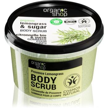 Organic Shop Organic Lemongrass & Sugar jemný peeling na telo 250 ml