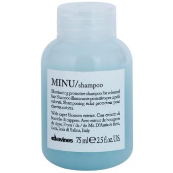 Davines Minu Caper Blossom ochranný šampón pre farbené vlasy 75 ml
