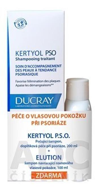 DUCRAY Kertyol šampón 200ml + Elution šampón 100ml