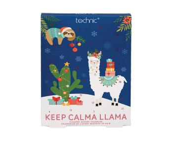 Technic Technic Adventný kalendár kúpeľové starostlivosti Keep Calma Llama -ZĽAVA - pokrčený obal sady