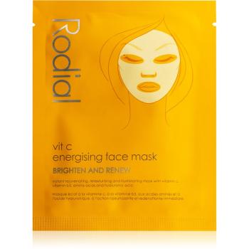 Rodial Vit C Energising Face Mask plátenná maska pre rozjasnenie a vitalitu pleti s vitamínom C 20 ml