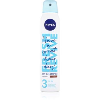 Nivea Fresh Revive osviežujúci suchý šampón pre objem Dark Tones 200 ml