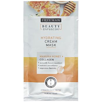 Freeman Hydratačná krémová maska Manukový med a kolagén Beauty Infusion (Hydrating Cream Mask) 15 ml