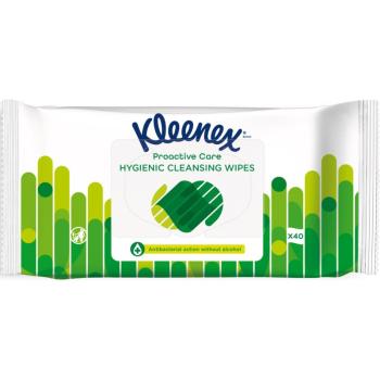 Kleenex Antibacterial Wet Wipes vlhčené obrúsky bez alkoholu 40 ks