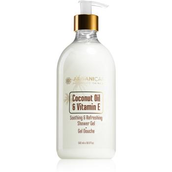 Arganicare Coconut Oil & Vitamin E zjemňujúci sprchový gél 500 ml