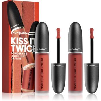 MAC Cosmetics Kiss It Twice darčeková sada na pery odtieň Orange
