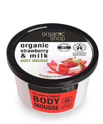 Organic Shop Telová pena - Jahoda a Jogurt 250 ml