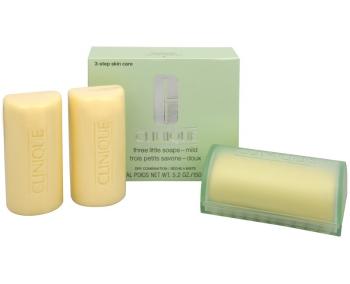 Clinique Čistiace mydlo na tvár pre zmiešanú až mastnú pleť 3 ks (Three Little Soaps Oily Skin Formula) 3 x 50 g