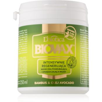 L’biotica Biovax Bamboo & Avocado Oil regeneračná maska na vlasy 250 ml