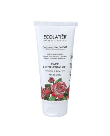 Exfoliačný gél na tvár Divoká ruža - Ecolatier Organic - 100ml