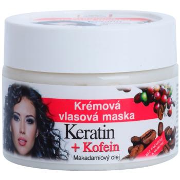 Bione Cosmetics Keratin Kofein krémová maska na vlasy 260 ml