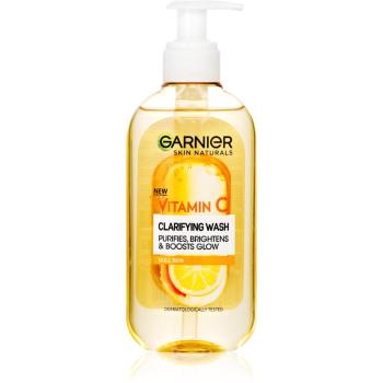 Garnier Skin Naturals Vitamin C Clarifying Wash rozjasňujúci čistiaci gel na tvár 200 ml