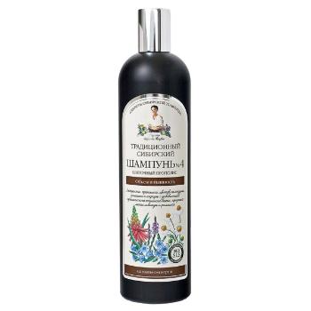 Tradičný sibírsky šampón na vlasy na báze kvetového propolisu – pre objem a krásu vlasov č. 4 - Babička Agafia - 550 ml