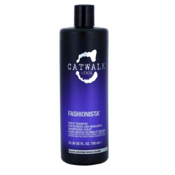 TIGI Catwalk Fashionista fialový šampón pre blond a melírované vlasy 750 ml