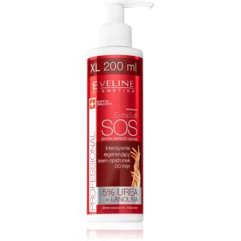Eveline Cosmetics Extra Soft SOS krém na ruky pre suchú a namáhanú pokožku s pumpičkou 200 ml