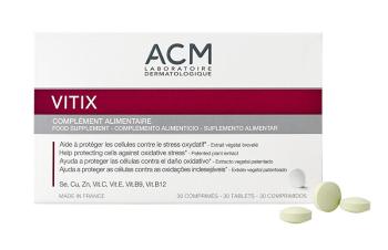 ACM Doplnok stravy pre ochranu pred oxidatívnym stresom Vitix 30 tabliet -ZĽAVA - poškodená krabička