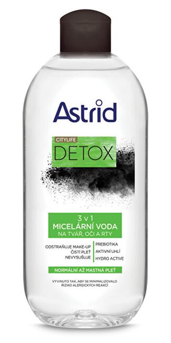 Astrid Micelárna voda 3v1 pre normálnu až mastnú pleť CityLife Detox 400 ml