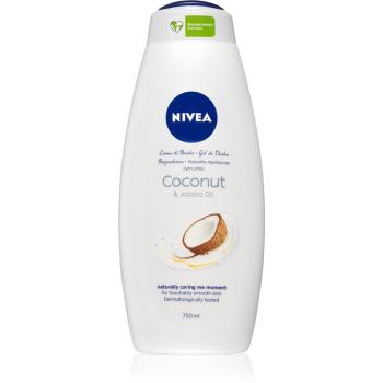 Nivea Coconut & Jojoba Oil krémový sprchový gél maxi 750 ml