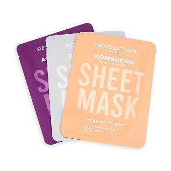 Revolution Skincare Sada pleťových masiek pre zmiešanú pleť biodegradable (Combination Skin Sheet Mask)