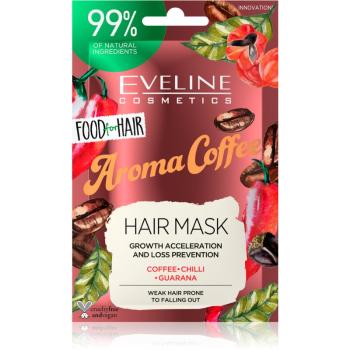 Eveline Cosmetics Food for Hair Aroma Coffee posilňujúca maska pre slabé vlasy s tendenciou vypadávať 20 ml