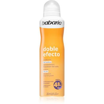 Babaria Deodorant Double Effect antiperspirant v spreji na spomalenie rastu chĺpkov 200 ml