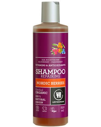 Urtekram Šampón Nordic Berries na poškodené vlasy BIO 250ml