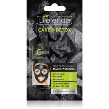 Bielenda Carbo Detox Active Carbon čistiaca maska s aktívnym uhlím pre mastnú a zmiešanú pleť 8 g