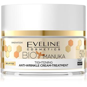Eveline Cosmetics Bio Manuka spevňujúci a vyhladzujúci krém 50+ 50 ml