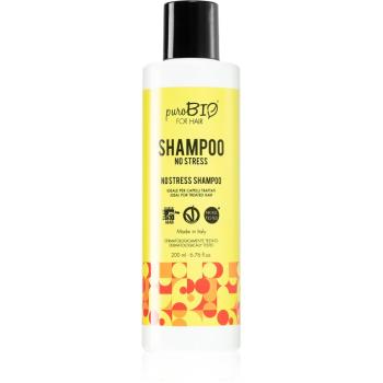 puroBIO Cosmetics No Stress posilňujúci šampón 200 ml