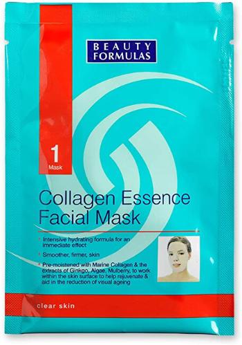 Beauty Formulas Kolagénová pleťová maska ( Collagen Essence Facial Mask) 1 ks
