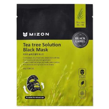 Mizon Upokojujúci pleťová maska s čajovníkom ( Tea Tree Solution Black Mask) 25 g
