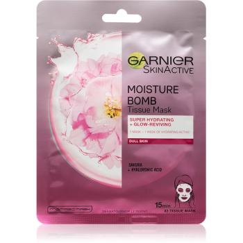 Garnier Skin Active Moisture Bomb plátenná maska s rozjasňujúcim a hydratačným účinkom