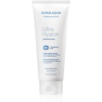 Missha Super Aqua 10 Hyaluronic Acid hydratačný čistiaci krém 200 ml