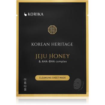 KORIKA Korean Heritage plátenná maska s čistiacim efektom Jeju honey & AHA - BHA complex sheet mask