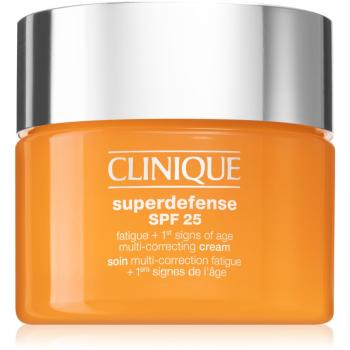 Clinique Superdefense™ SPF 25 Fatigue + 1st Signs Of Age Multi-Correcting Cream krém proti prvým známkam starnutia pre suchú a zmiešanú pleť SPF 25 30