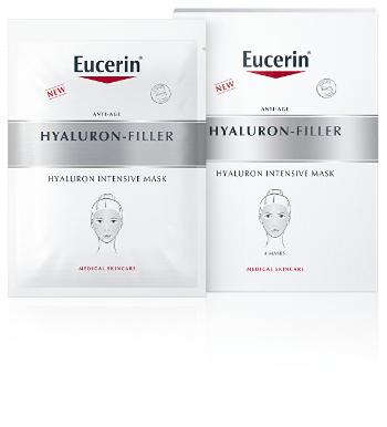 Eucerin Hyalurónová intenzívna maska Hyaluron-Filler (Hyaluron Intensive Mask) 4 ks